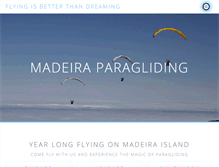 Tablet Screenshot of madeira-paragliding.com